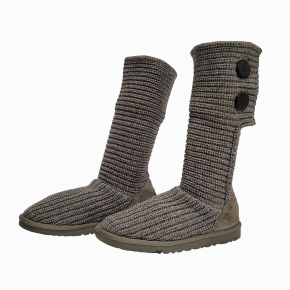 Ugg Classic Cardy Boots 5 Gray - Picture 2 of 12